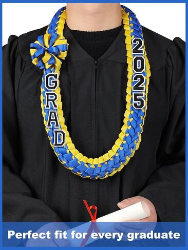TFTAFAN التخرج Leis Grad 2024 المال ليو التخرج Leis قلادة التخرج مضفر القلائد للتخرج من المدرسة الثانوية الكلية DIY الديكورات لوازم الحفلات in Kuwait