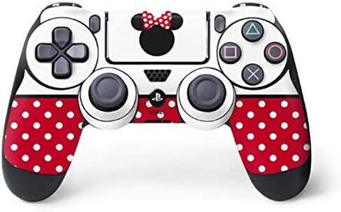 Skinit Decal Gaming Skin Compatible with PS4 Controller - Officially Licensed Disney Minnie Mouse Symbol Design in Saudi Arabia