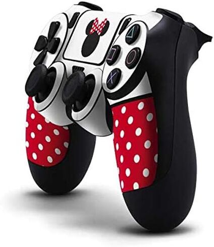 Skinit Decal Gaming Skin Compatible with PS4 Controller - Officially Licensed Disney Minnie Mouse Symbol Design in Saudi Arabia