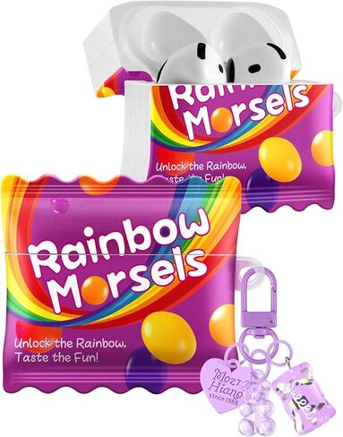 Coralogo for Airpods 4 Case with Cute Keychain - غطاء واقعي أنيق للنساء الفتيات الفريدة الفريدة من نوعها Funny Pretty Kawaii Case for AirPods 4 ، Green in Kuwait