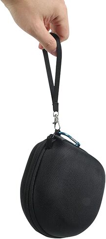 Travel Case for Marshall Major V/Major IV/Major III/Major II,Portable Carrying Cover Storage Bag for Marshall Major 5/4/3/2 On-Ear Bluetooth Headphone & Cable w/Carabiner and Strap,Black in Saudi Arabia