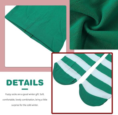 EVAZEN الجوارب الخضراء جوارب مخططة الطول الكامل الجوارب يوم القديس باتريك جوارب طويلة خضراء للنساء والفتيات in Kuwait