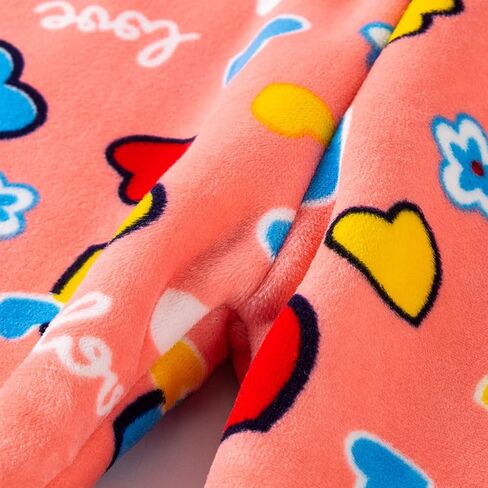 MZSYLK Girls Fleece Lined Leggings Set Thick Thermal Trousers Cotton Colourful Girls Winter Warm Pants Floral Printed Tights in Saudi Arabia
