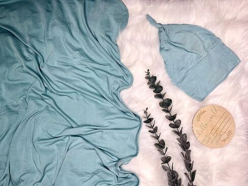 Baybou Robe Swaddle Set Matching Mommy and Me Set Baby Girl Swaddle Blanket Gift 5-Piece Set Hospital Robe Vintage Flora S/M in Saudi Arabia