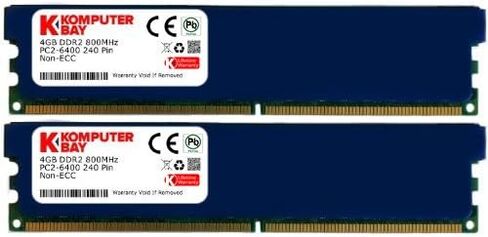 2GB 2X 1GB DDR2 800MHz PC2-6300 PC2-6400 DDR2 800 (240 PIN) DIMM Desktop Memory in Saudi Arabia