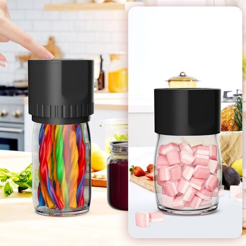 Mason Genie Vacuum Sealer,20s Fully Automatic Everjar - Mason Jar Vacuum Sealer Kit,2000mAh Battery Electric Mason Jar Vacuum Sealer With Wide & Regular Mouth,Jar Vacuum Sealer for Mason Jars in Saudi Arabia
