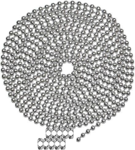 سلسلة كروية بطول 10 أقدام، مقاس رقم 10، من الفولاذ المقاوم للصدأ، و10 وصلات مطابقة "B" in Kuwait