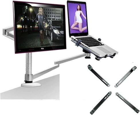 OA-7X Multimedia Desktop Dual Arm 27inch LCD Monior حامل+ حامل كمبيوتر محمول الجدول Motion Motion Dual Monitor (OA-7X-AD600) in Kuwait