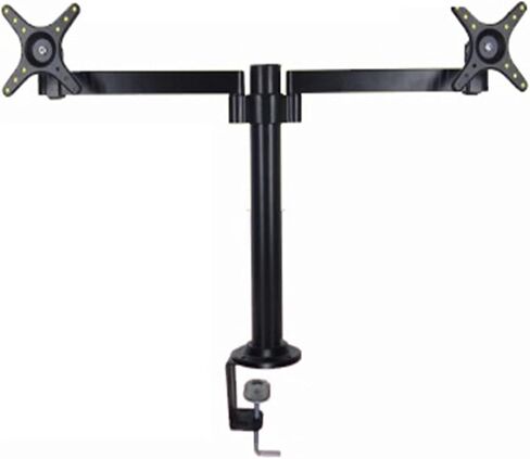 DL-TLD-A2 405mm Height Adjustable 10-27" Screen 8kg Big Base Desktop Swivel Arm Double Monitor Stand for Desk(Clamp and Grommet) in Saudi Arabia
