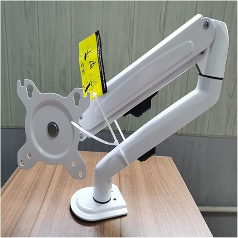 GC08-12 Desktop Monitor Mount Bracket for 13 to 27-Inch LCD Screens Rotate & Tilt Adjust Monitor Desk Stand Support(White) in Saudi Arabia