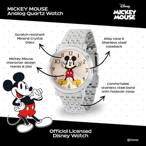 Disney Men's Mickey Mouse Arm Hand Watch in Saudi Arabia