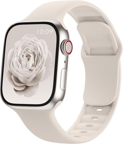 Sport Band Compatible with Apple Watch Bands 38mm 40mm 41mm 42mm 44mm 45mm 46mm 49mm Women Men, Soft Silicone Waterproof Replacement Wristband Strap for iWatch Series 10/9/8/SE/7/6/5/4/3/2/1/Ultra in Kuwait