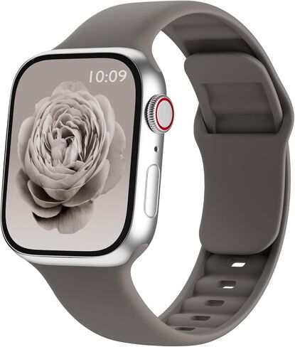 Sport Band Compatible with Apple Watch Bands 38mm 40mm 41mm 42mm 44mm 45mm 46mm 49mm Women Men, Soft Silicone Waterproof Replacement Wristband Strap for iWatch Series 10/9/8/SE/7/6/5/4/3/2/1/Ultra in Kuwait