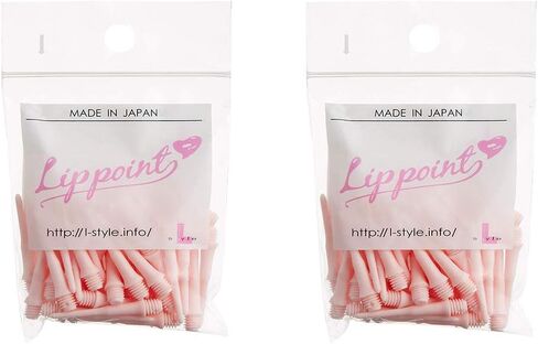 LSTYLE Dart Tips: Original Lippoint - Soft Tip Dart Points - 2BA Thread - Regular Length - 2 Tone Pink 2 Pack in Kuwait