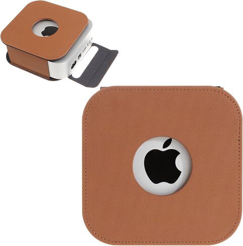 Case for Apple 2024 MAC MINI M4 / MAC MINI M4 PRO ، غطاء واقٍ من مواد NOUKAJU PU ، مقاوم للانخفاض ، مقاوم للخدش ، مقاوم للصدمات ، مقاومة للأغمر ، حالة واقية من MAC MINI 2024 (بني) in Saudi Arabia