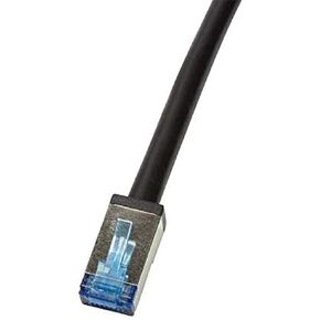 كابل التصحيح في الهواء الطلق احترافي .6A S/FTP PVC + PE 5 M أسود
