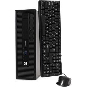 HP EliteDesk 800G1 Desktop Computer PC - Intel Quad Core i5 3.2GHz, 8GB RAM, 120GB SSD, DVD, WiFi, Keyboard, Mouse, Bluetooth, Windows 10 Professional (Renewed)