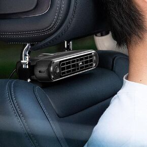 مراوح تبريد السيارات USB للاعتداء الخلفي ، مروحة تبريد مقعد السيارة ، 2025 جديدة من مروحة Car Fan 3 سرعات محمولة مقعد الرقبة ، دورة الهواء لجميع شاحنات سيارات الدفع الرباعي للسيارات الدفع الرباعي