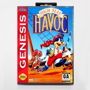 Royal Retro High Seas Havoc 16bit MD Card لـ Sega Mega Drive/ Genesis مع Box-Box- (PAL-E)