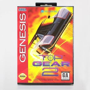Royal Retro Top Gear 2 Boxed Version 16bit MD Game Card For Sega MegaDrive Sega Genesis System-(PAL-E)