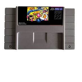 Royal Retro Super Bomberman 16 Bit Video Game Card for Pal NTSC Game Player- (NTSC USA Shell)