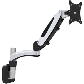 DL-GM112P 8kg Gas Spring 2 Arm 10" 23" 27" Tiltable 360 Rotate Aluminum LCD Wall Mount Monitor Office Partition Bracket Shelf