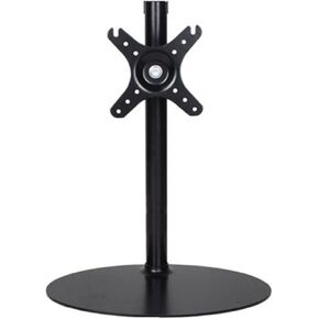 White Single Monitor Desktop Stand 13"-32" Screen Holder Arm Computer Table Support with Big Base No Clamp Simple No Arm(LCD-T1001B)