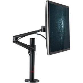 OL-1 10-32" Aluminum Dual Arm LCD Tv Table Mount Tilt 360 Rotate Monitor Desk Stand Vesa 75 100 Rotatable Bracket Computer Stand(Silver) in Saudi Arabia