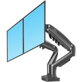 F160 Gas Spring Desktop 17"-27" Dual Monitor Holder Arm with 2 USB3.0 Monitor Mount Bracket Load 2-9 Kg Each Arm(2019 F160NU3)