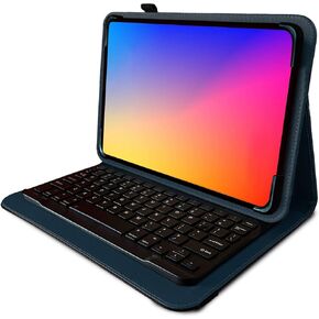 Navitech Blue Rotational Bluetooth Keyboard Case Compatible with Samsung Galaxy Tab S3 SM-T825 9.7 Inch Tablet