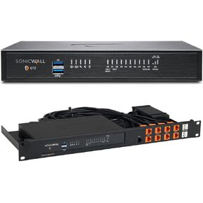 SonicWall TZ670 Network Security Appliance (02-SSC-2837) Bundled with a Rackmount.IT RM-SW-T9 - Rackmount Kit for SonicWall TZ570 and SonicWall TZ670