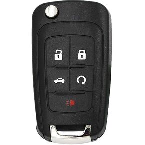 Flip Folding Remote Car Key Fob Cover Case Shell for Chevy Camaro Cruze Chevy Equinox Sonic Terrain 4 Button HU100 Blade