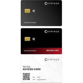 Ultra Secure Crypto Hardware Wallet - Pack of 2 | Crypto Wallet Cold Storage for Bitcoin و Ethereum و NFTS & More | الاقتران البيومترية ، مشفرة NFC TAP-TO-SIGN | وظيفة مفتاح الأمان FIDO2 BONUS