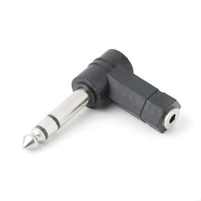 3.5mm Female to 6.35mm Male Right Angled Plug Headphone o Adapter