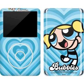 Skinit Decal MP3 Player Skin Compatible with iPod Classic (6th Gen) 80GB - Officially Licensed Warner Bros Bubbles Blue Hearts Design