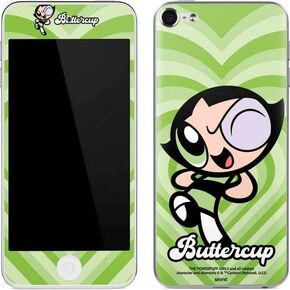 Skinit Decal MP3 Player Skin Compatible with iPod Touch (6th Gen 2015) - Officially Licensed Warner Bros Buttercup Green Hearts Design