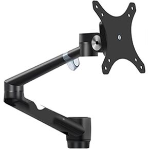 OL-3L OL-3T DIY Part 32" Monitor Tray with Long Arm Aluminum Desktop Accessory Part Silver Black Rotate 360 Full Motion Tilt(Black)