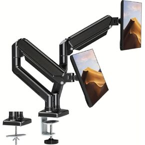 Monitor Stand for 13-32 inch Screens, Dual Monitor Mount Gas Spring, Dual Monitor arm Fully Dynamic Adjustable