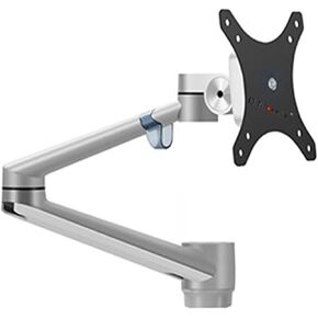 OL-3L OL-3T DIY Part 32" Monitor Tray with Long Arm Aluminum Desktop Accessory Part Silver Black Rotate 360 Full Motion Tilt(Gray)