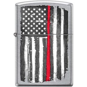 Zippo Lighter Red Stripe US Flag
