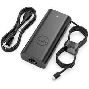100W USB C Laptop Charger Compatible with Dell Precision 3580 3581 3590 3591 5480 5680 3480 Latitude 7640 7340 7440 5440 5540 9440 5340, Inspiron 14 16 5430 7430 7440 5630 Power Cord