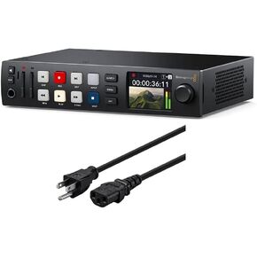 Blackmagic Design HyperDeck Studio HD Plus Recorder with 6 ft Power Cord (HYPERD/ST/DCHP)
