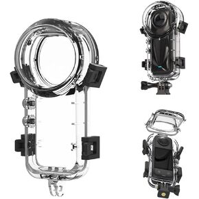 Invisible Dive Case for Insta360 X5, Underwater Diving Housing Waterproof Case for Insta360 X5 Action Camera Accessories, Waterproof Up to 40M/131FT