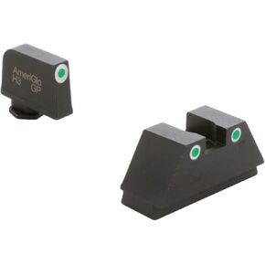 مجموعة مشهد متوافق مع Ameriglo Optic لـ Glock - XL Tall Green Tritium 3 Dot Sight Lite Ordines .315 "F .394" R
