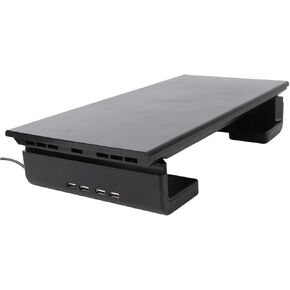 POPETPOP 1Pc Laptop Stand with USB Ports Ergonomic Display Support Rack for Notebook Multi Function Computer Storage Riser Height Increase Design