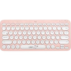 Logitech K380 Line-Friends Cony Multi-Device Bluetooth Wireless Keyboard, Slim, Laptop, Windows, Mac, Chrome OS, Android, iPad OS, Apple TV - Cony (Renewed)