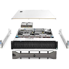 Dell PowerEdge R730xd Server 2.60Ghz 28-Core 256GB 10x 3.84TB SAS SSD Rails (Renewed)