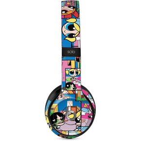 Skinit Decal Audio Skin Compatible with Beats Solo 2 Wired - Officially Licensed Warner Bros Powerpuff Girls Patches Design