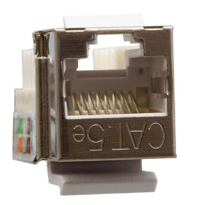 Slimline Slimline Cat5e Keystone Jack ، RJ45 أنثى إلى 110 لكمة ، متوافقة مع منتجات Keystone لإعداد الشبكة