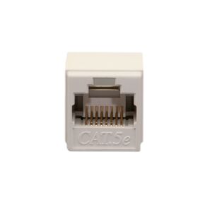 Ethernet Coupler Cat5e RJ45 Coupler Ethernet Coupler Female to Female - Gold Plated Ethernet Connector for Ethernet Cable Connector Extension, Black